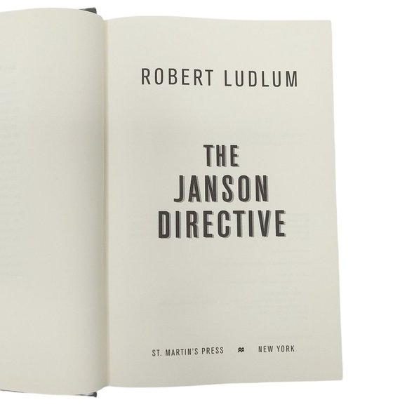 The Janson Directive Robert Ludlum Hardcover Dust Jacket - Picture 8 of 12